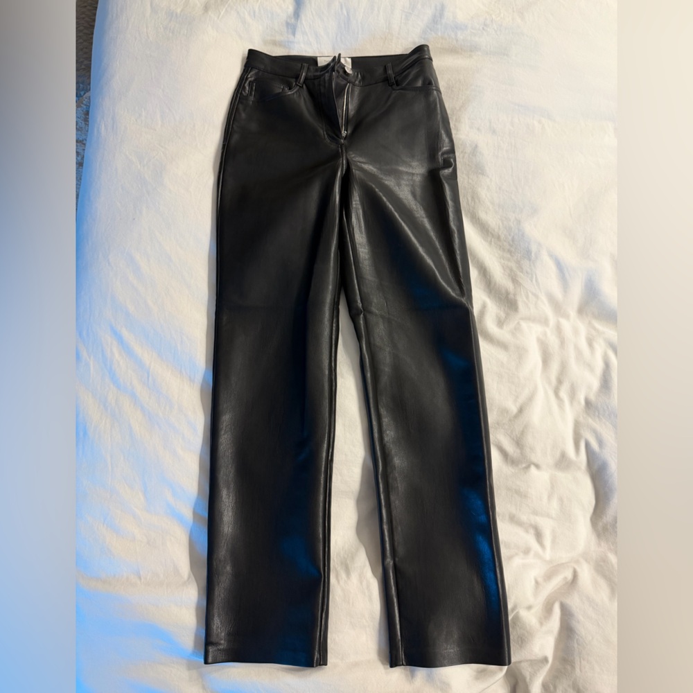 Wilfred Midnight Faux Leather Pants - The Melina